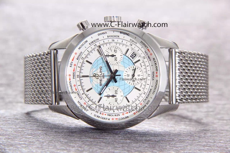Copy White Map Face Breitling Aeromarine Superocean Watch Copy White Map Face Breitling Aeromarine Superocean Watch